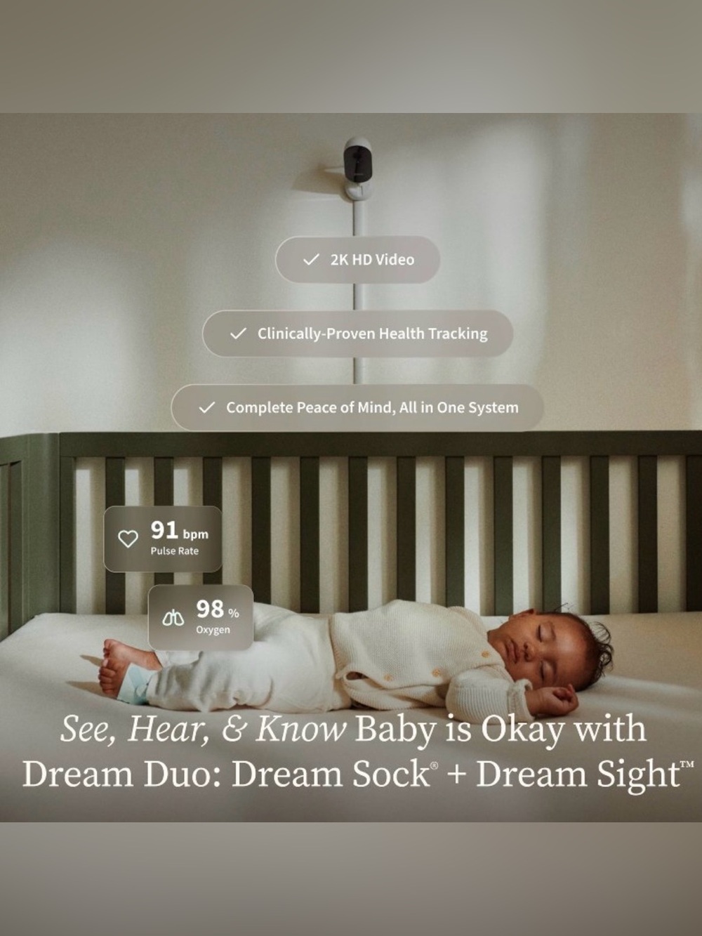 NWTOB - Owlet Dream Duo™ (Gen 3) - Mint - Picture 3 of 10
